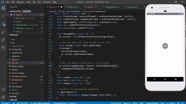 React native video call app free | webrtc | from scratch смотреть онлайн