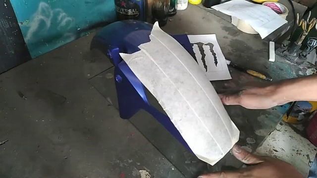 Tutorial airbrush manual | bikin bikin logo Monster energi (simple airbrush) #tutorialairbrush смотреть онлайн