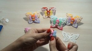 ?Мк Бантики бабочки из лент ? легко и просто. МК Канзаши ?