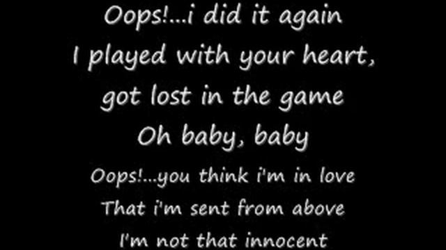 Glee - Oops i did it again with LYRICS смотреть онлайн