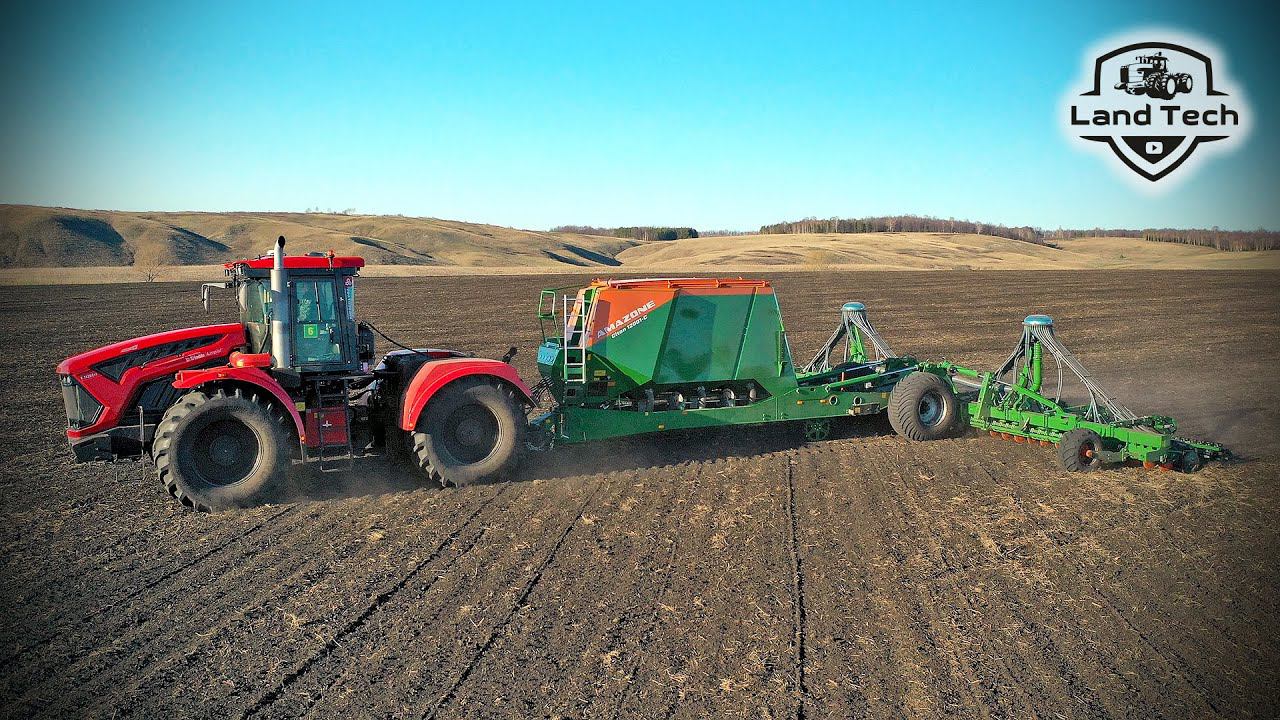 AMAZONE CITAN 12001-C - одна из лучших сеялок на рынке! Посев рапса на новом Кировце К-742М! смотреть онлайн
