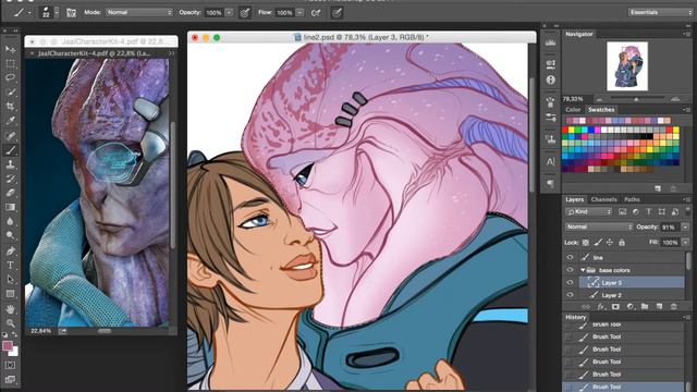 Coloring Jaal (Mass Effect Andromeda) смотреть онлайн