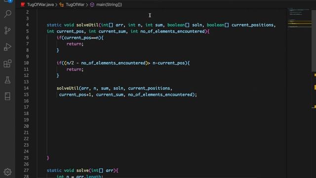 Tug of War Problem | Detailed Solution in Java | Recursion and Backtracking смотреть онлайн