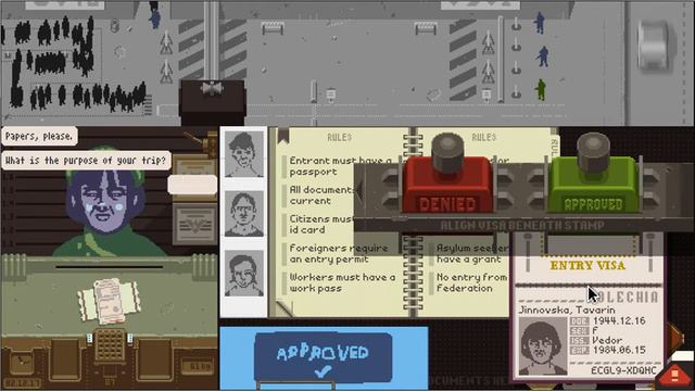 Let's Play Papers Please | Day 25 смотреть онлайн