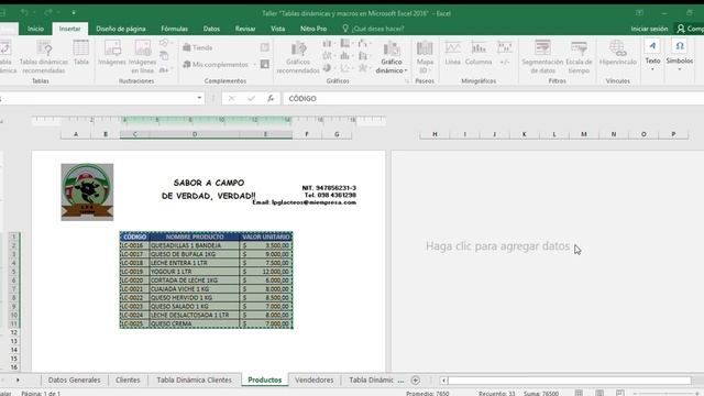 Taller “Tablas dinámicas y macros en Microsoft Excel 2016” смотреть онлайн