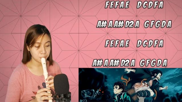 Kamado Tanjiro No Uta - Nami Nakagawa (FLUTE RECORDER COVER with Letter Notes) смотреть онлайн