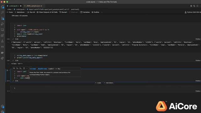Data and File Formats смотреть онлайн