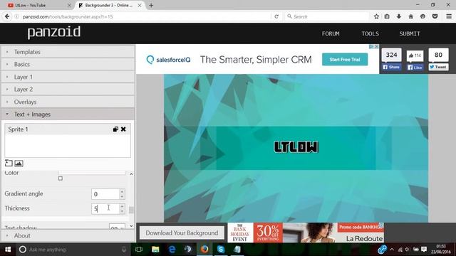 How to make a free banner 2016! WITHOUT PHOTOSHOP! смотреть онлайн