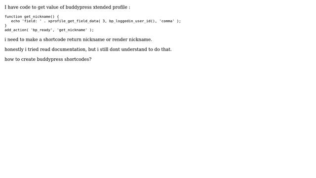 Wordpress: How to create buddypress shortcodes? смотреть онлайн