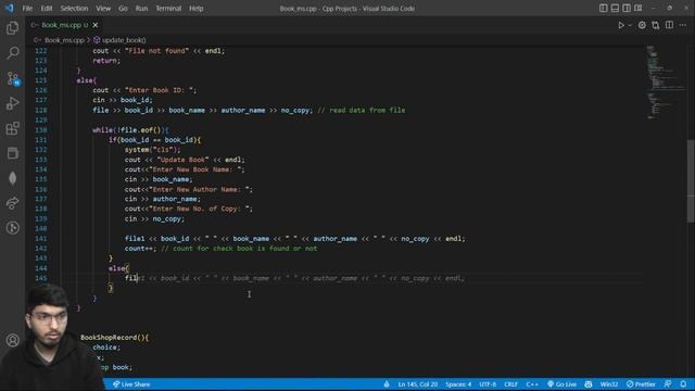 Bookshop inventory system in CPP | Amogh Saxena | GeeksforGeeks Programming смотреть онлайн