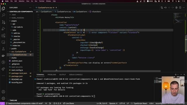 React Hook Form Controlled Components 1: The process & MUI Checkbox смотреть онлайн