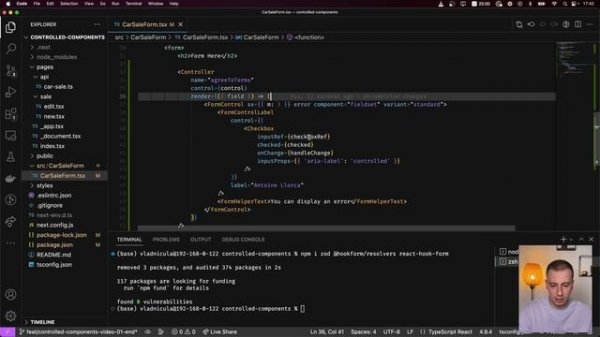 React Hook Form Controlled Components 1: The process & MUI Checkbox