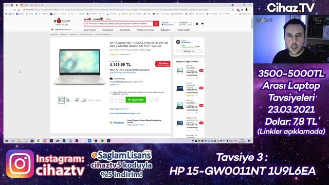 3500 TL - 5000 TL Arası En İyi Laptop Tavsiyeleri - 23 Mart 2021 смотреть онлайн