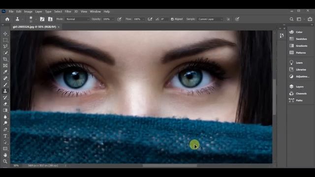 GIRL EYES LENZ COLOUR CHANGE INTO PINK EYES TUTORIAL IN ADOBE PHOTOSHOP CC 2020 | YOUR EDIT BOY смотреть онлайн