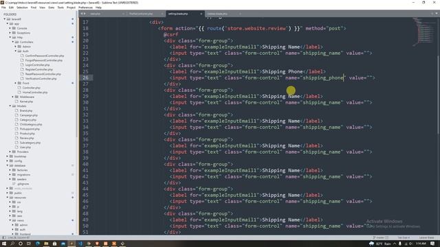 63 Laravel complete ecommerce course | Customer Password Change смотреть онлайн