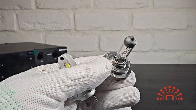 Led лампы H7 стандартного размера. С активным охлаждением. смотреть онлайн