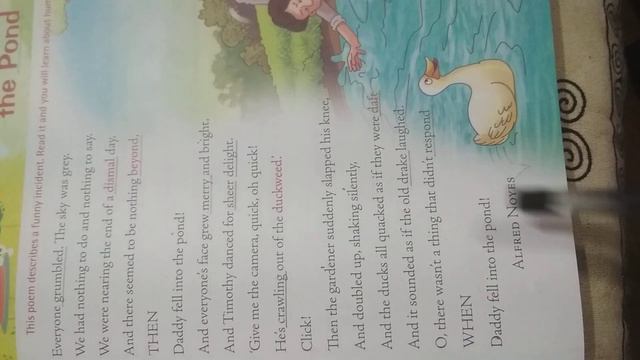Poem-Daddy fell into the pond by Alfred Noyes (completely explained), class-4th,day-5 смотреть онлайн