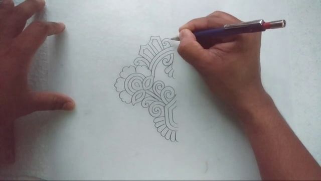 How To Draw Embroidery Design On Tracing Paper For Saree смотреть онлайн