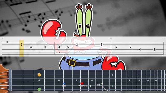 Krusty Krab Theme (Easy Guitar Tabs Tutorial Book) смотреть онлайн