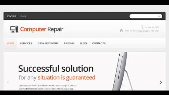 Preview White Computer Repair Joomla Template by Mercury T смотреть онлайн