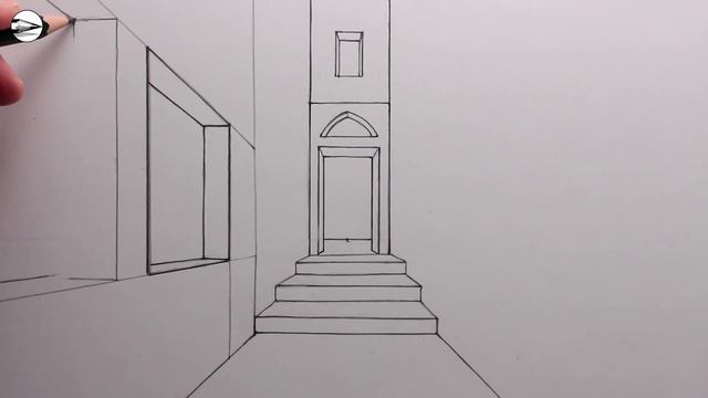 How to Draw an Alleyway in One-Point Perspective: Step by Step смотреть онлайн