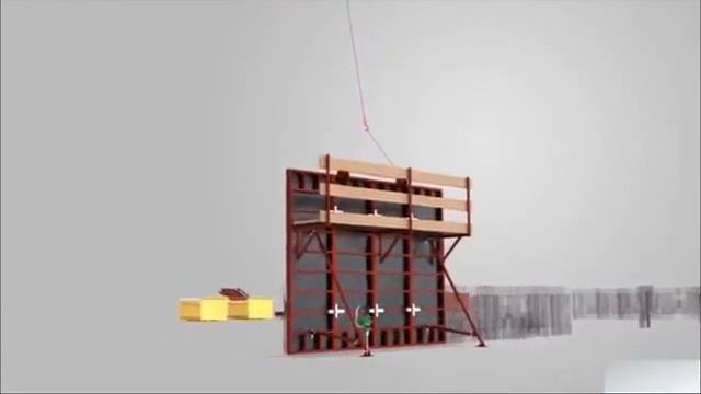 Монтаж стеновой опалубки. Аренда опалубки для стен смотреть онлайн