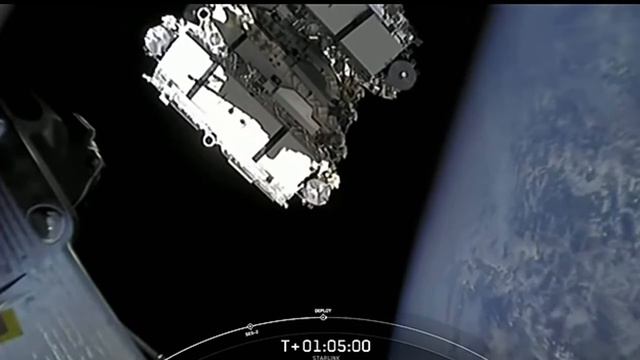 SpaceX deploys Starlink Satellite into its orbit. смотреть онлайн