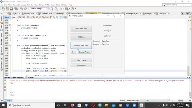 JavaFX - Priority Queue смотреть онлайн