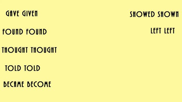 Grammar point Irregular Verbs #2 смотреть онлайн