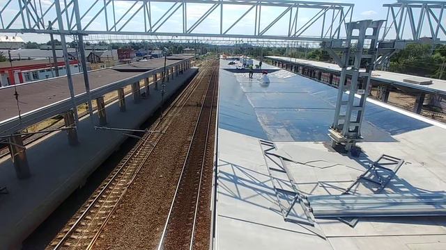 Строительство ТПУ "Апрелевка" на Киевском направлении МЖД смотреть онлайн