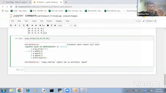 Python for Data Science (NPTEL) : Numpy, B.ScIT 3rd Year смотреть онлайн