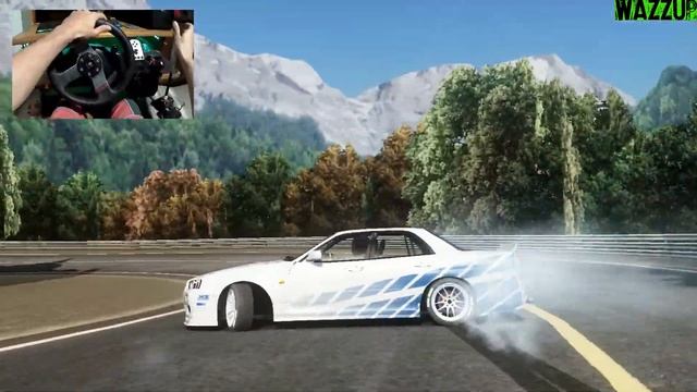 DRIFTING NISSAN R34 IN HARUNA DRIFT ! -Assetto Corsa W/Logitech G27 + Excelvan Q8 4K #32 смотреть онлайн
