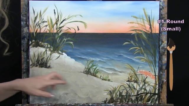 Learn How to Paint SUNRISE BEACH BIKE with Acrylic - Paint and Sip at Home - Step by Step Tutorial смотреть онлайн