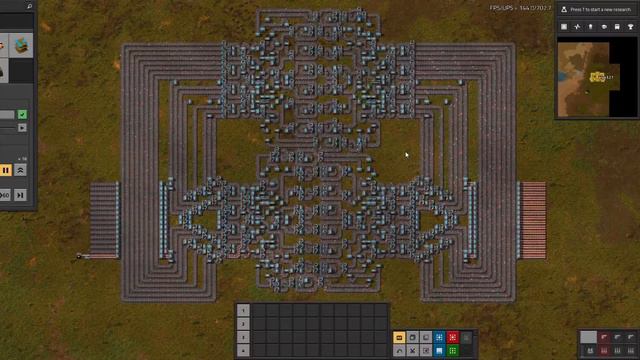 Factorio 16-belt Universal Lane Balancer смотреть онлайн