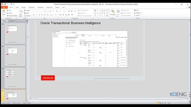 Learn Oracle Procurement Cloud: Procurement Implementation online | Koenig Solutions смотреть онлайн
