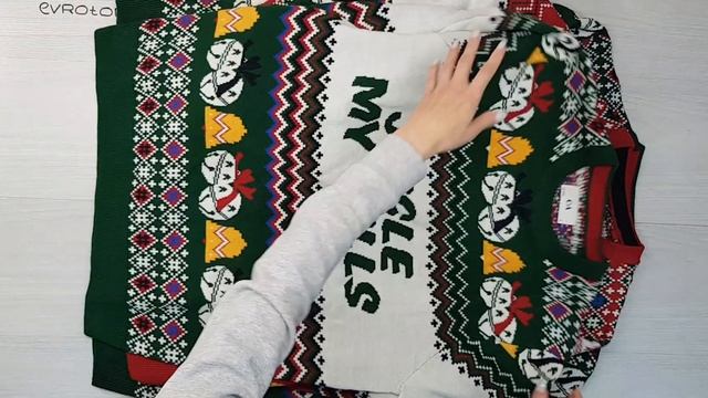 05861 New year sweaters (Новогодние свитера)№11 3,10 кг 10,80€ за кг 7ед смотреть онлайн