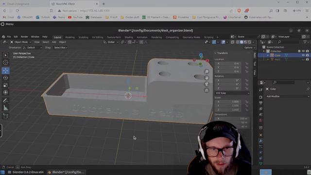 Blender 4: Adding text to a Blender object in a Linux webtop смотреть онлайн
