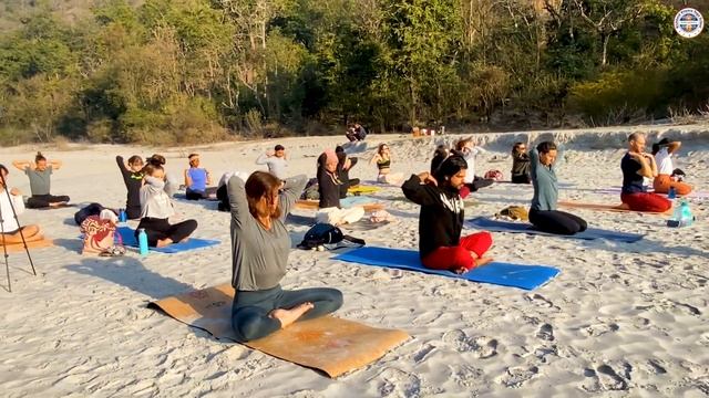 Yoga at the beach ( Ganges ) Rishikesh Vinyasa Yoga School смотреть онлайн