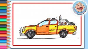 Поделки - рисуем Пикап - Машинки для детей