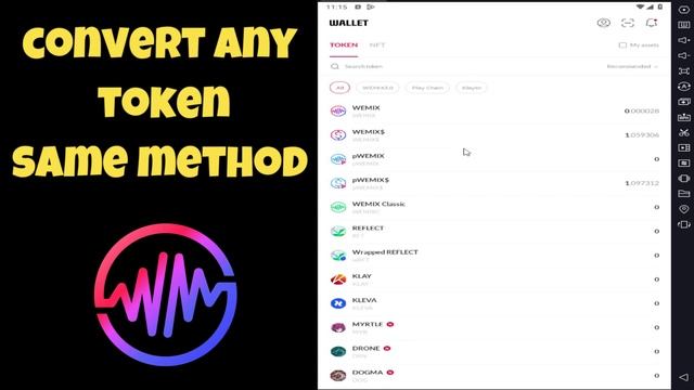 CONVERT ALL WEMIX TOKEN TO WEMIX - TUTORIAL HOW TO CASH OUT WEMIX WALLET TOKEN смотреть онлайн