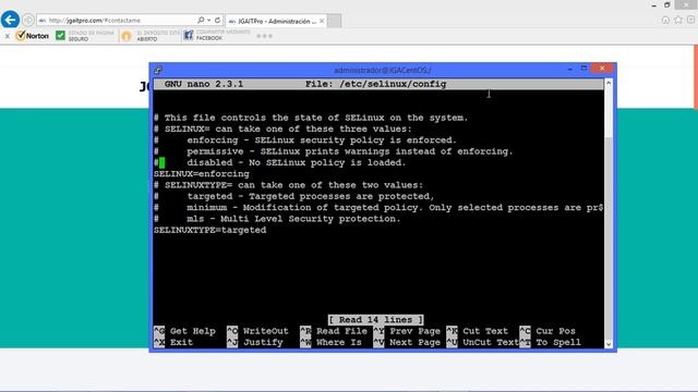 CentOS 7 - Habilitar o deshabilitar SELinux смотреть онлайн