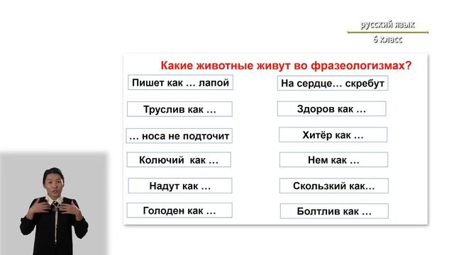 6-класс | Pусский язык | Фразеологизмы смотреть онлайн