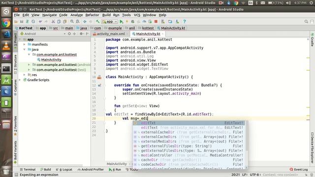Android kotlin tutorial #3 get and set Text in Inputs смотреть онлайн
