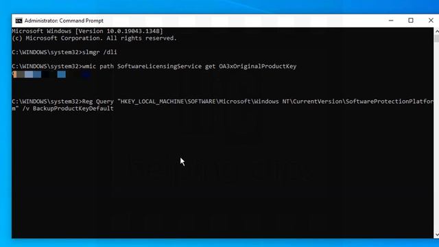 How to Find Windows Product Key from Command Prompt / Registry смотреть онлайн