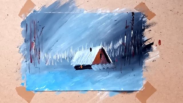 Простой и быстрый способ рисования гуашью. смотреть онлайн