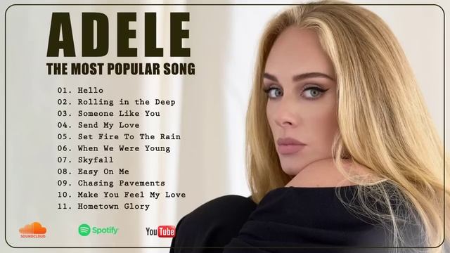 ADELE Best Playlist || ADELE Audio Tracks || ADELE Popular Playlist смотреть онлайн