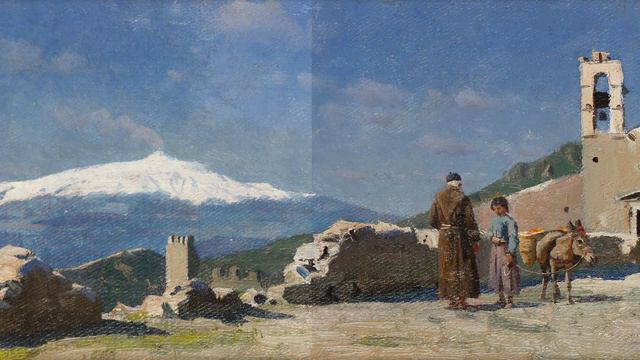 Peder Mork Monsted: A collection of 10 oil paintings with title and year, 1885-1887 [HD] смотреть онлайн