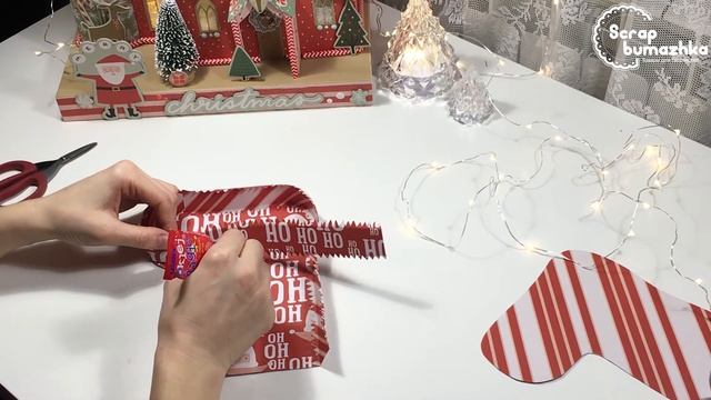 Мастер класс Новогодний сапожок / Tutorial Christmas santa boots смотреть онлайн