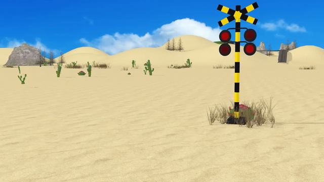 電車アニメ | Railway Crossing | 電車アニメ | Police Railroad Crossing Fumikiri Train #1