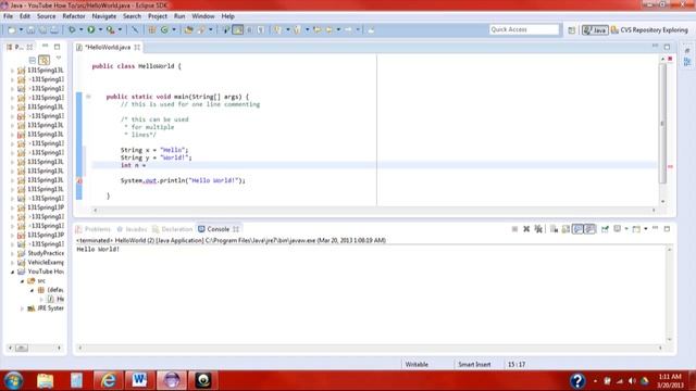 Java Programming How To #2: Variables, Commenting, and Concatenation смотреть онлайн